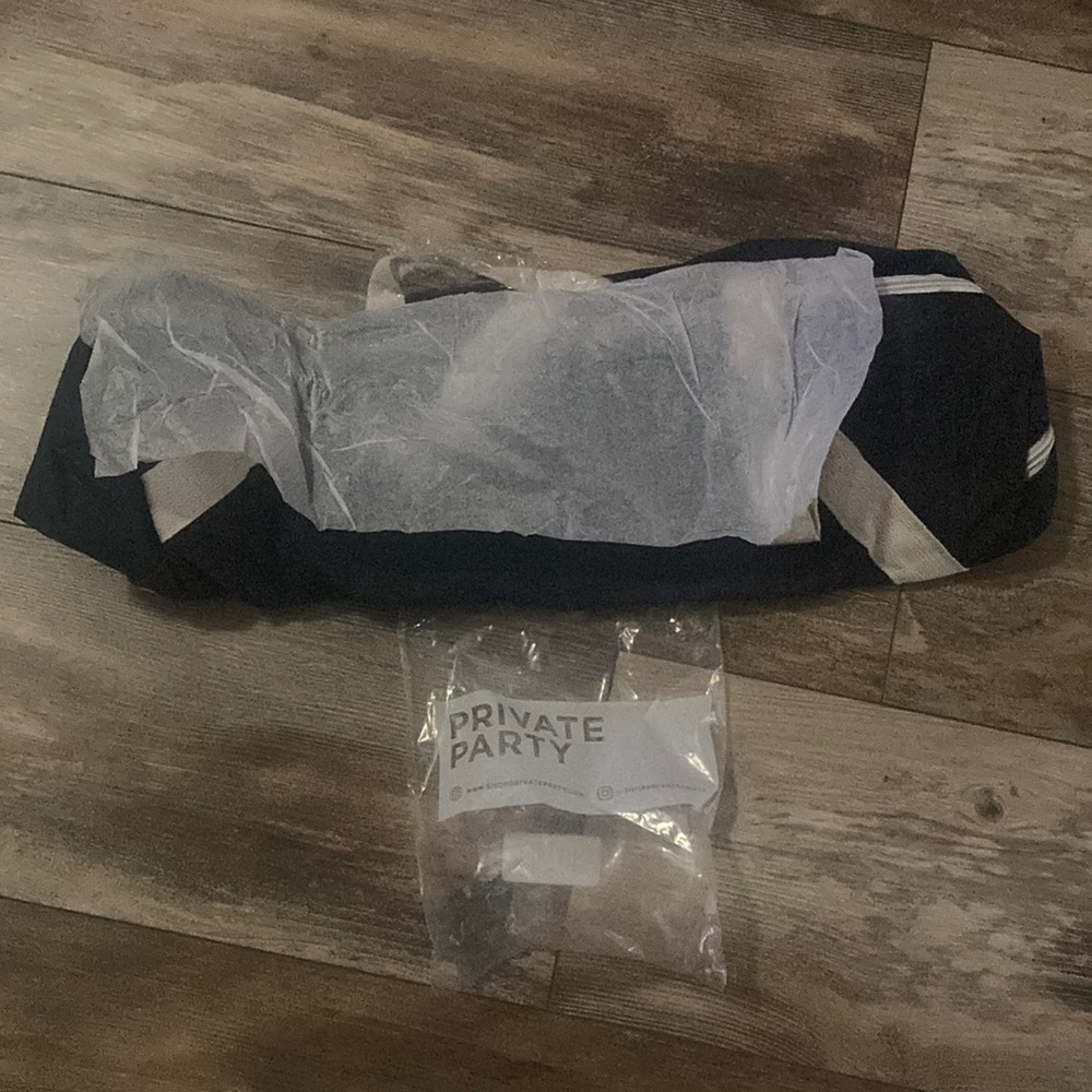 Private Party Meet me at the Barre Denim Canvas Bag NIB